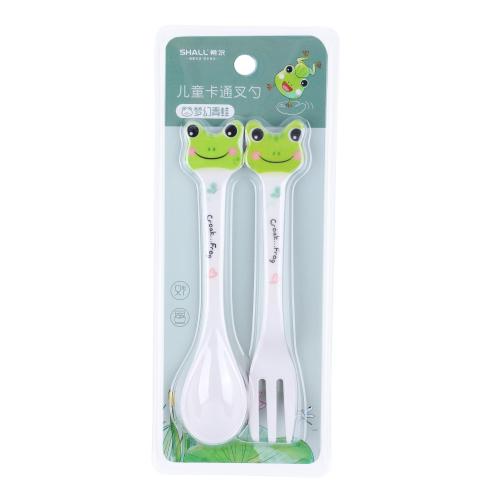 plastic toddler untensils set kids forks and spoons