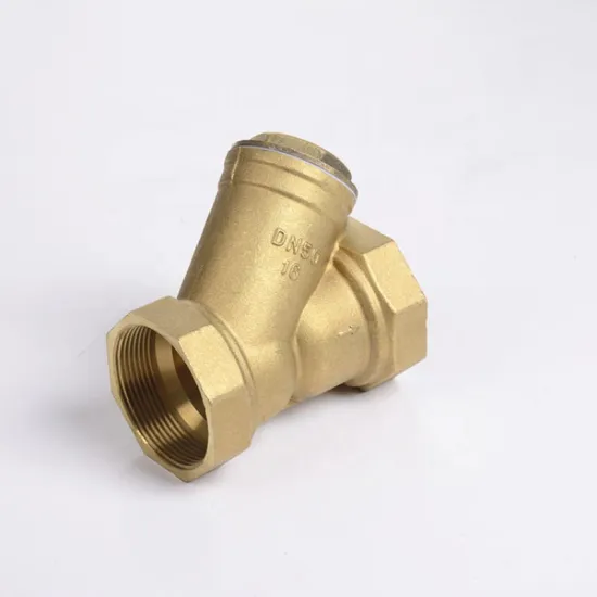 Yueer Y-Type Filter Heating Pipe Booster Water Pump Central Air Conditioning Filter Valve - Brass and Stainless Steel Sizes 1/4in to 3in