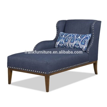 Modern style bedroom luxury leather chaise lounge