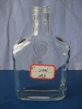 empty 220ml glass wine bottle
