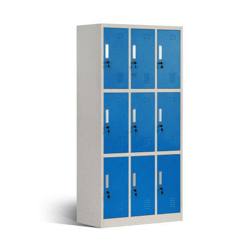 9 Compartment Steel Lockers for School