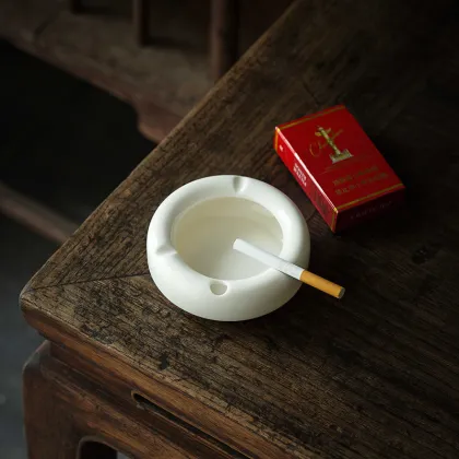 Blanc De Chine Ivory White Porcelain Custom Ashtray