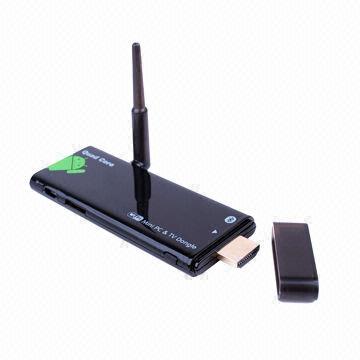 Quad-core Google's Android TV Dongle with Wi-Fi Antenna, 1GB DDR3/4GB Flash Memory