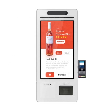 Gas Station Self Checkout Kiosk with NFC Card Reader and Bill Pay for Parking Lot