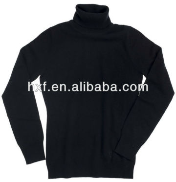 black cashmere turtleneck sweater