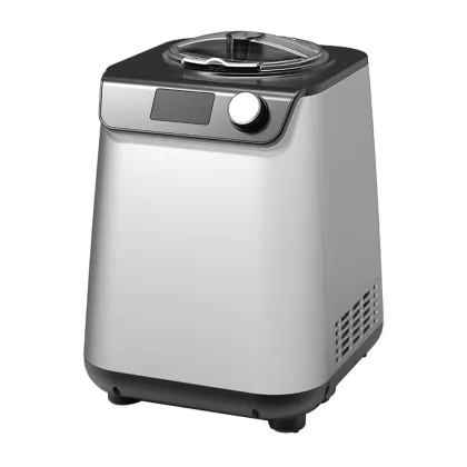 WEILI Knob Operation Small Self Cooling Ice Cream Churn and Yogurt Maker