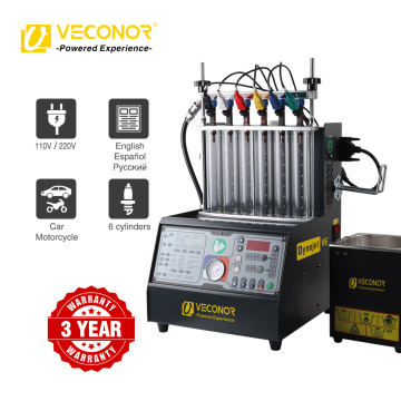 Intelligent Car Fuel Injector Cleaner & Tester - 6-Cylinders 110V/220V Dynojet V6