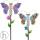 Rain Gauge Butterfly Garden Stakes Decor