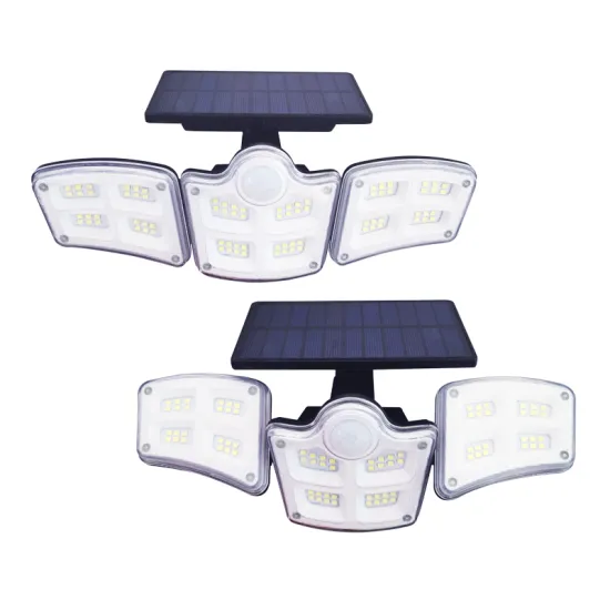 3 Head Motion Sensor Outdoor Flood Lights: IP65 Waterproof, 360 Rotatable, 80LED Solar Security Light for Garden