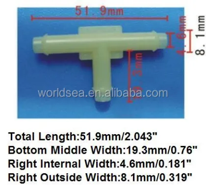 Nylon Celadon Tee Automotive Plastic Fasteners