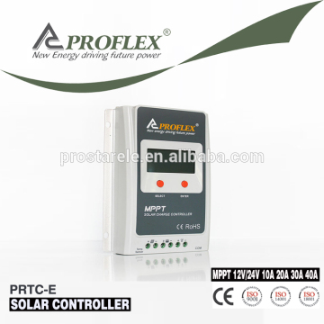 High efficient MPPT 12V/24V 10A/20A/30A/40A solar charge controller