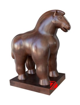 big size fat cast bronze horse statue