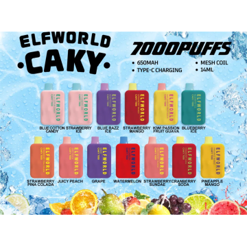 Pena Vape Amazon E-rokok Aksesori Elfworld 7000 Puffs