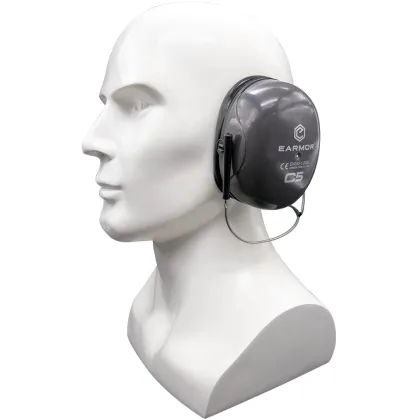 Low Visibility Soundproof Foldable Ear Defenders for Industrial and Sleep Noise Protection