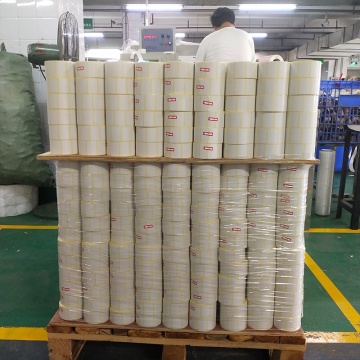 Yellow glass paper adhesive label