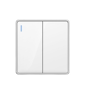 Black Gold Flame Retardant PC Panel Switch - British Standard Electrical Wall Switch