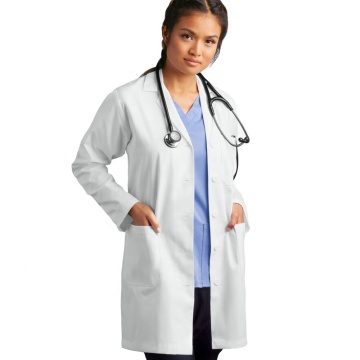 2023 New Factory Sale Polyester Unisex White Laboratory Coat for Hospital Staff