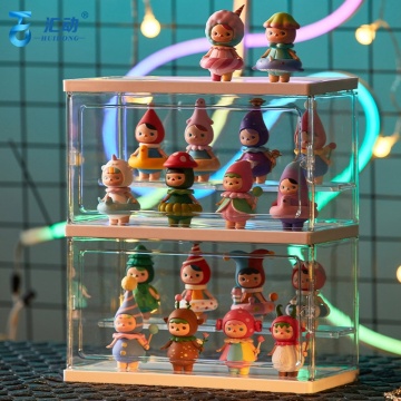 Handmade Desktop Organizer: Stacked Visibility Display Case for Lego, Transparent Toilets, and Handheld Office Items