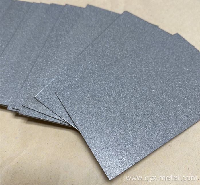 porous metal plate sintered titanium filter component