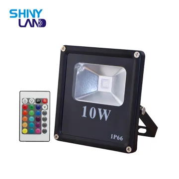 High Lumen Color Changing Remote Control Waterproof IP66 Outdoor RGB LED Flood Light (10W-100W)