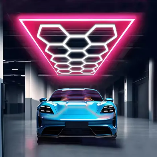 Honeycomb LED Lights for Car Shops and Garages