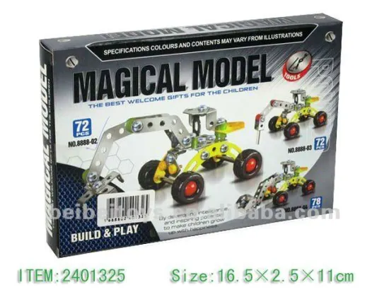 72 Pcs Metal Puzzle / DIY Metal Construction Set