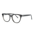 New fashion retro textured optical frames round unisex acetate glasses frame