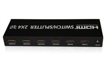 2X4 HDMI Splitter Switcher
