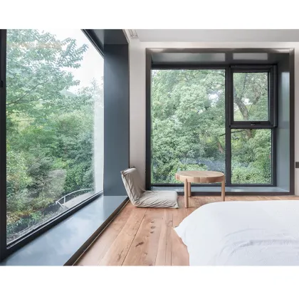 Customizable Balcony Panoramic Double Glazed Floor-to-Ceiling Fixed Windows