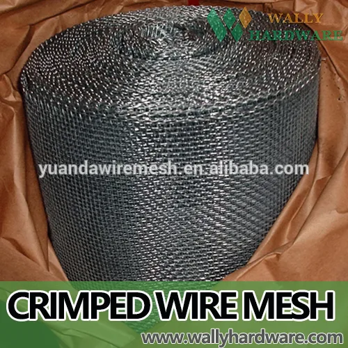 BWG11 Hot Dipped galvanized Crimped Wire Mesh 20mm Opening