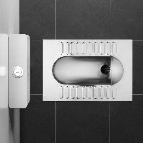 Edelstahl hockende Toilette mit Urinstopper