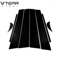 Vtear For Toyota Camry 2018 accessories car window B C pillar sticker trim black mirror reflection panel Exterior anti scratch