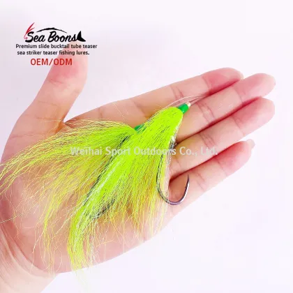 Custom Offshore Tackle: Bucktail Teasers and Saltwater Fishing Jigs