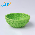 plastic rattan bowl shape fruit basket