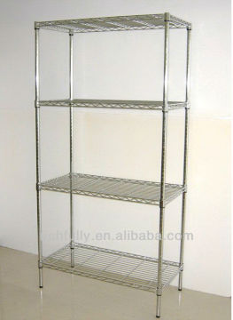 RFY-HW11: Office Heavy-duty Chrome Wire Shelf 200~250kg/tire in 4tire wire piece