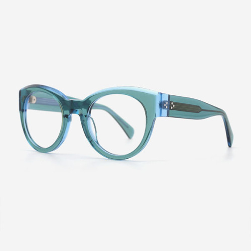 Fashionable Round Acetate Women's Optical Frames 23A3199