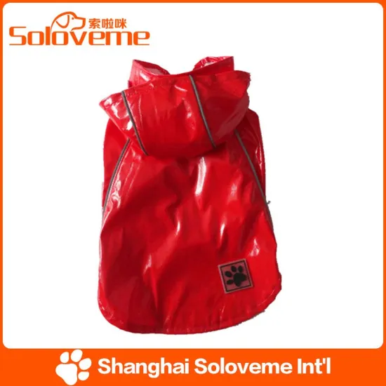 2015 Hot Sale fashion pets raincoat red dog hoodie costume