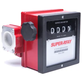 Mechanical Fuel Meter 4 Digits 1" 1.5" Gas Petroleum Analog Flow Meter Diesel Petrol Fuel Oil Flowmeter 1 or 1.5"