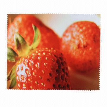 Microfiber Cleaning Cloth, Digital Printing, Made of 100% Polyester or 80% Polyester + 20% Polyamide