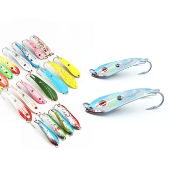 Fishing Spoon Lure 7.5cm Double Hook Pesca Tackle