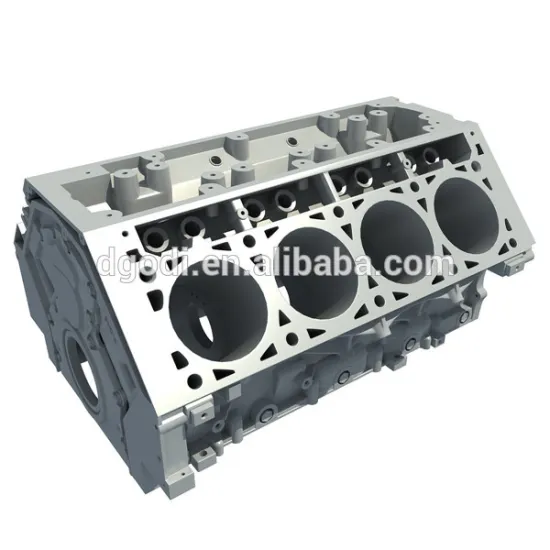 Custom engine block casting, high precision aluminum v8 engine block