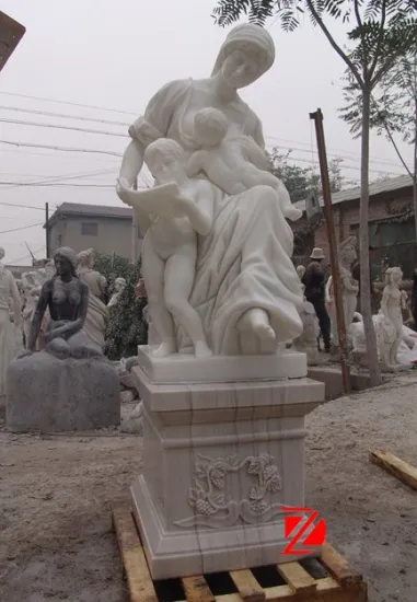 Mother and child sculptures