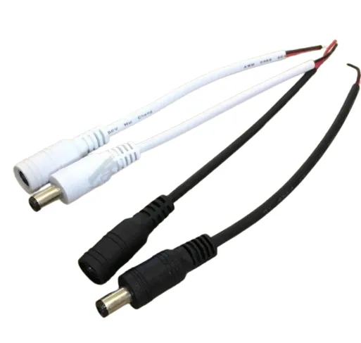 DC 5.5x2.1mm Male Female Plug Connector 15cm Cable: LED Lighting Accessories and Power Cord