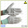 Custom Accept White ESD Противоскользящие антистатические полиуретановые рабочие перчатки