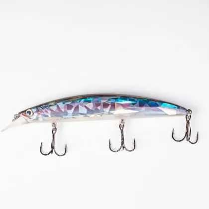 Fish Kit: Minnow Wobblers Crankbait Hard Bait Tackle Artificial Pencil Bait Fishing Lures