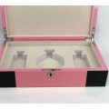 Gift Packing Pink Wooden Perfume Box