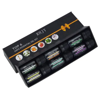 Nature Lavender Peppermint Eucalyptus Essential Oils Set for Aroma Diffuser