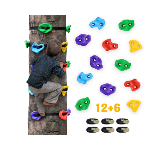 EASTOMMY  Different Quantity of Rock Climbing Holds for Kids, Adult Rock Wall Holds Climbing Rock Wall Grips