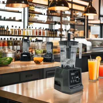 Blender commerciale professionale ad alta velocità senza BPA con controlli a pulsante
