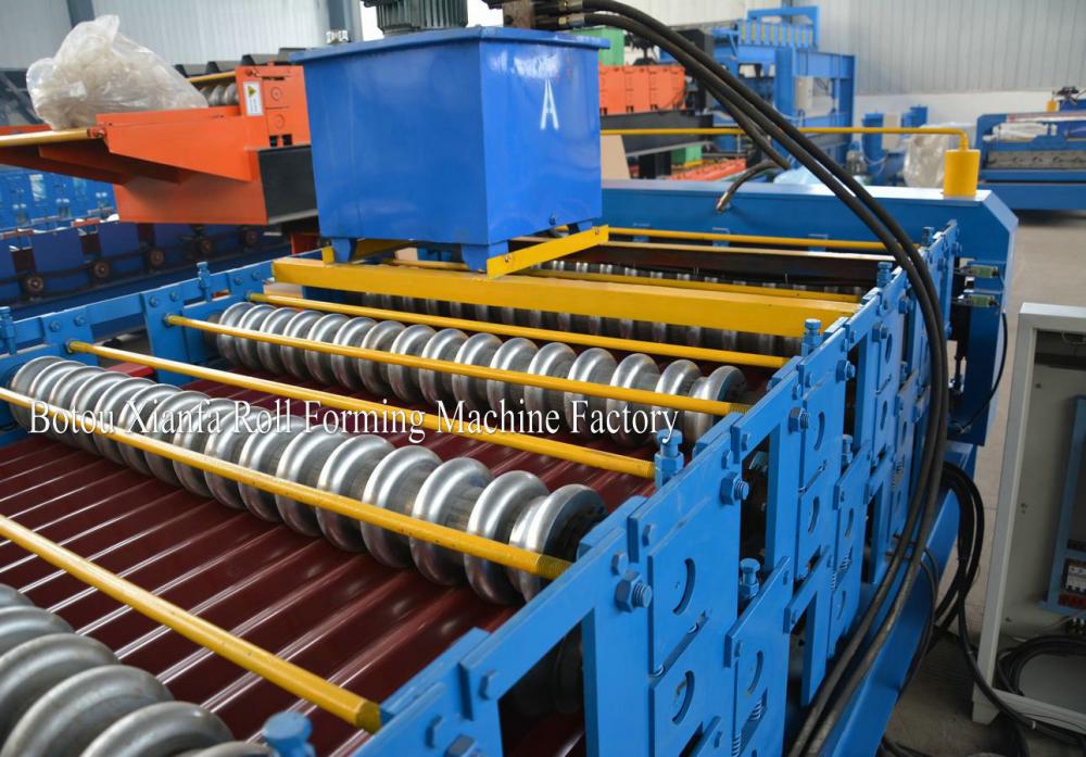 Building Material Double Decker Roof roll Forming Machine